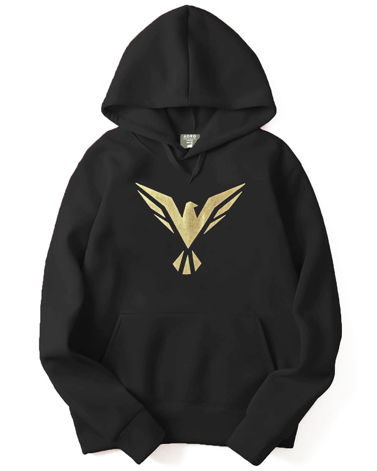 ADRO Men's Cotton Neck Hooded Sweatshirt (H20-GL-BIR)
