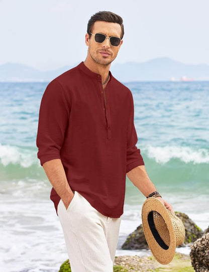 ROYALSCOUT Mens Button Down Cotton Casual Shirt Offering Wrinkle-Free Elegance Perfect for Workdays, Weekend Gatherings, or Tra
