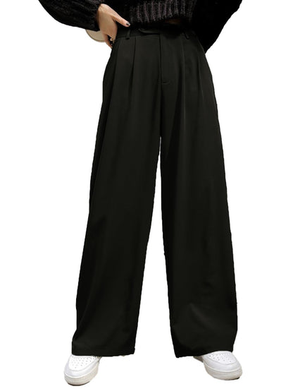 Kotty WomenS Regular Fit Black Lycra Blend Trousers