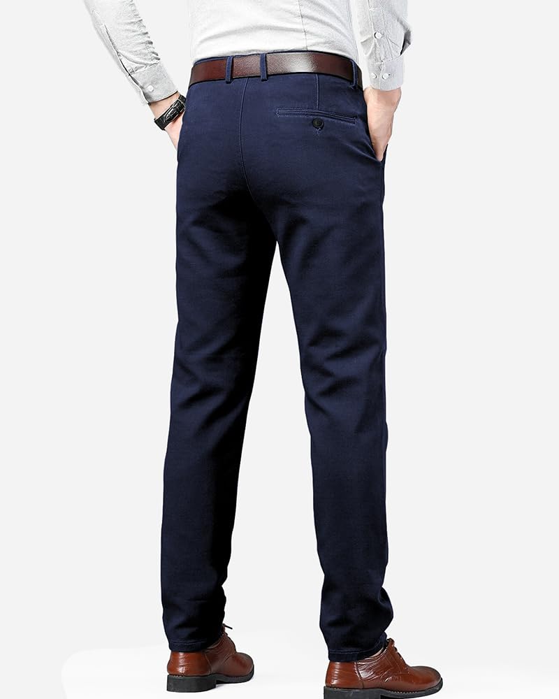 Eyebogler Mens Formal & Casual Pant Navy Blue