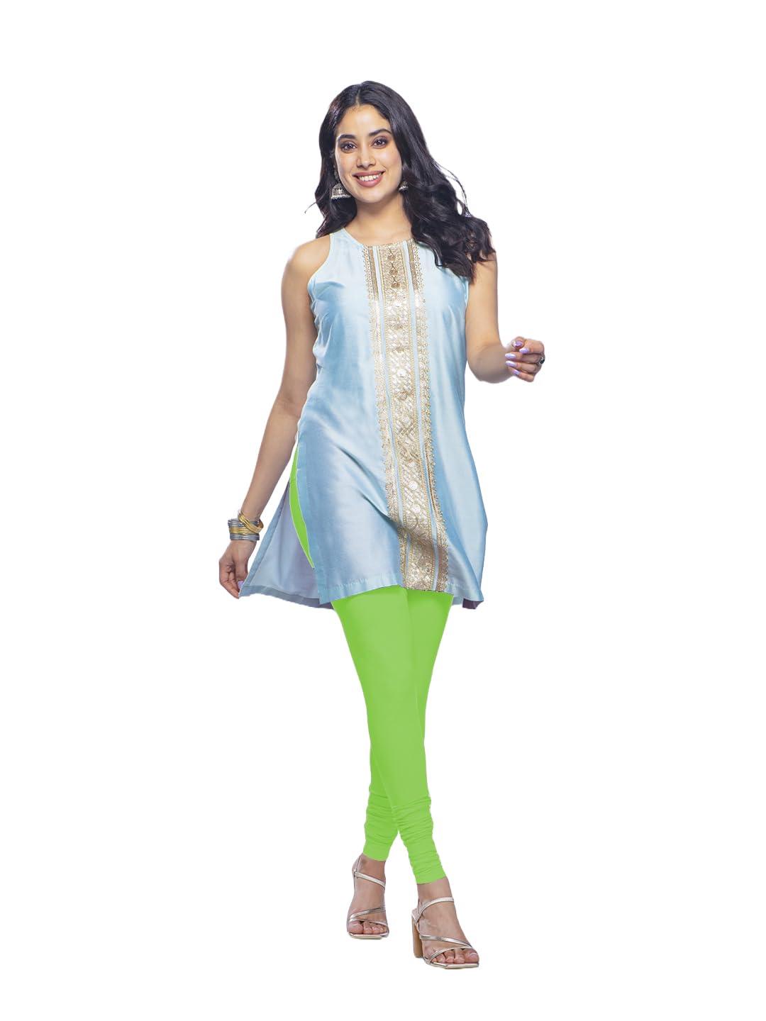 Lyra Premium Viscose Full Length Churidar Leggings For Women
