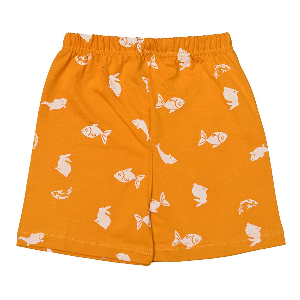 T2F Girls Cotton Printed Shorts(Pack of 5)
