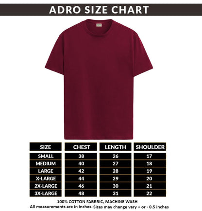 ADRO Mens Nature Graphic Tshirt - Premium Cotton T-Shirt with Stunning Nature Design - Best for Outdoor Enthusiasts Print Maroon