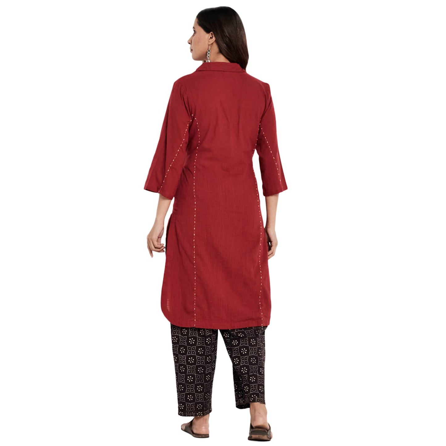 Fabindia Women Printed 2 Piece Kurta Set Cotton_M