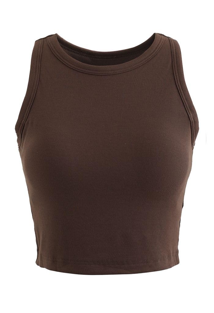 Toochki Tops for Women | Spandex Tunic | Western Crop Brown Short | Tops for Jeans for Women