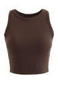 Toochki Tops for Women | Spandex Tunic | Western Crop Brown Short | Tops for Jeans for Women