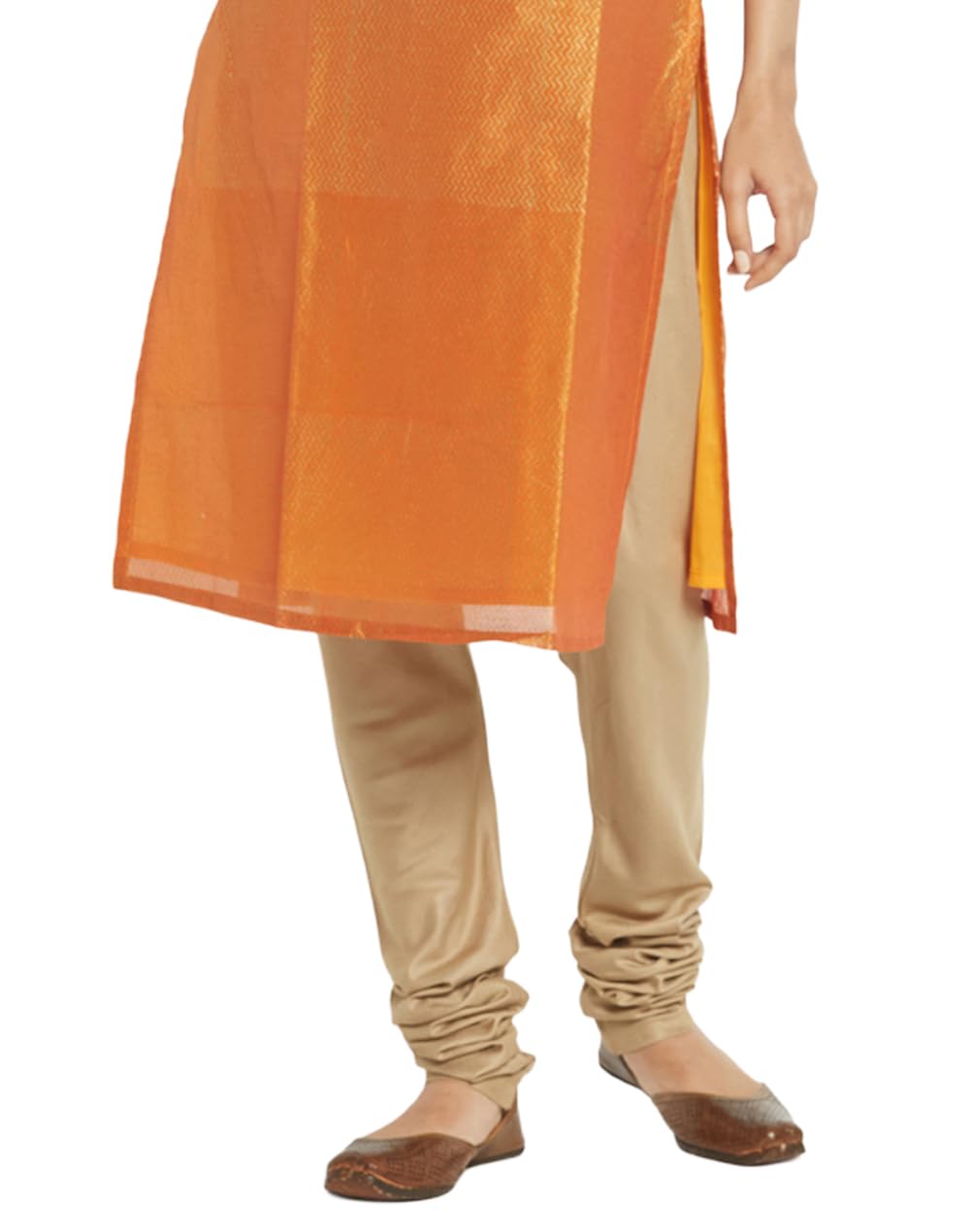 Fabindia Women Silk Elasticated Churidar Viscose_S