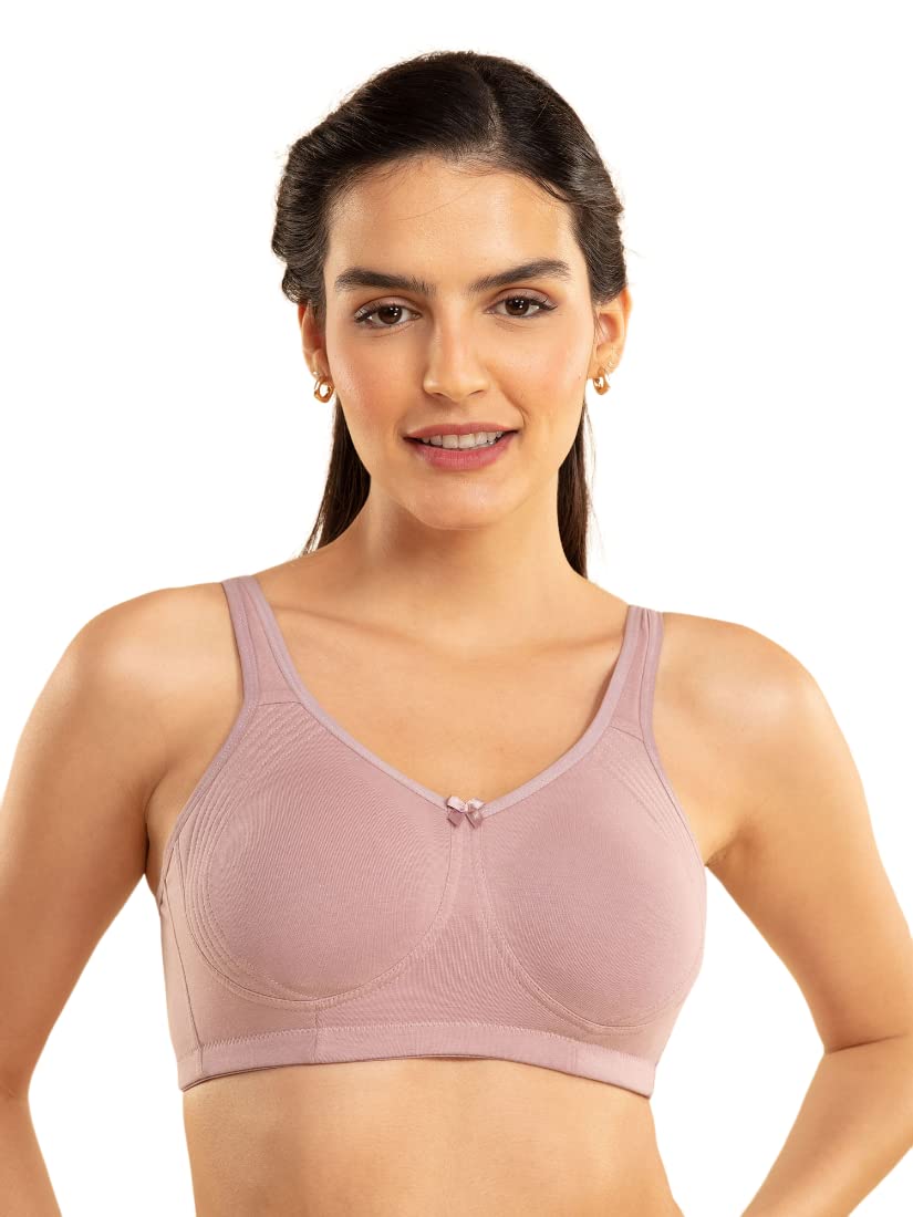 NYKD Everyday Cotton Bra for Women - Encircled with Love | Non-Padded | Wirefree | Full Coverage with Side Support Shaper (NYB16