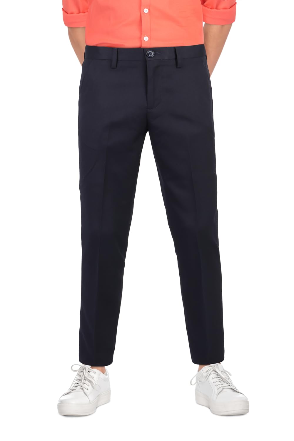 Allen Solly Boys Slim Fit Solid Trousers