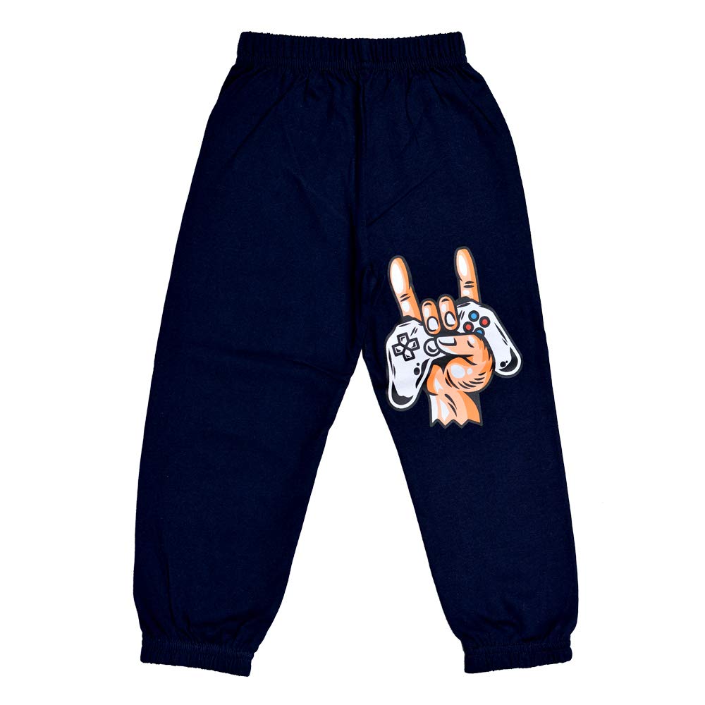 T2F Boys Cotton Regular Fit Printed Track Pants (Pack fo 5)