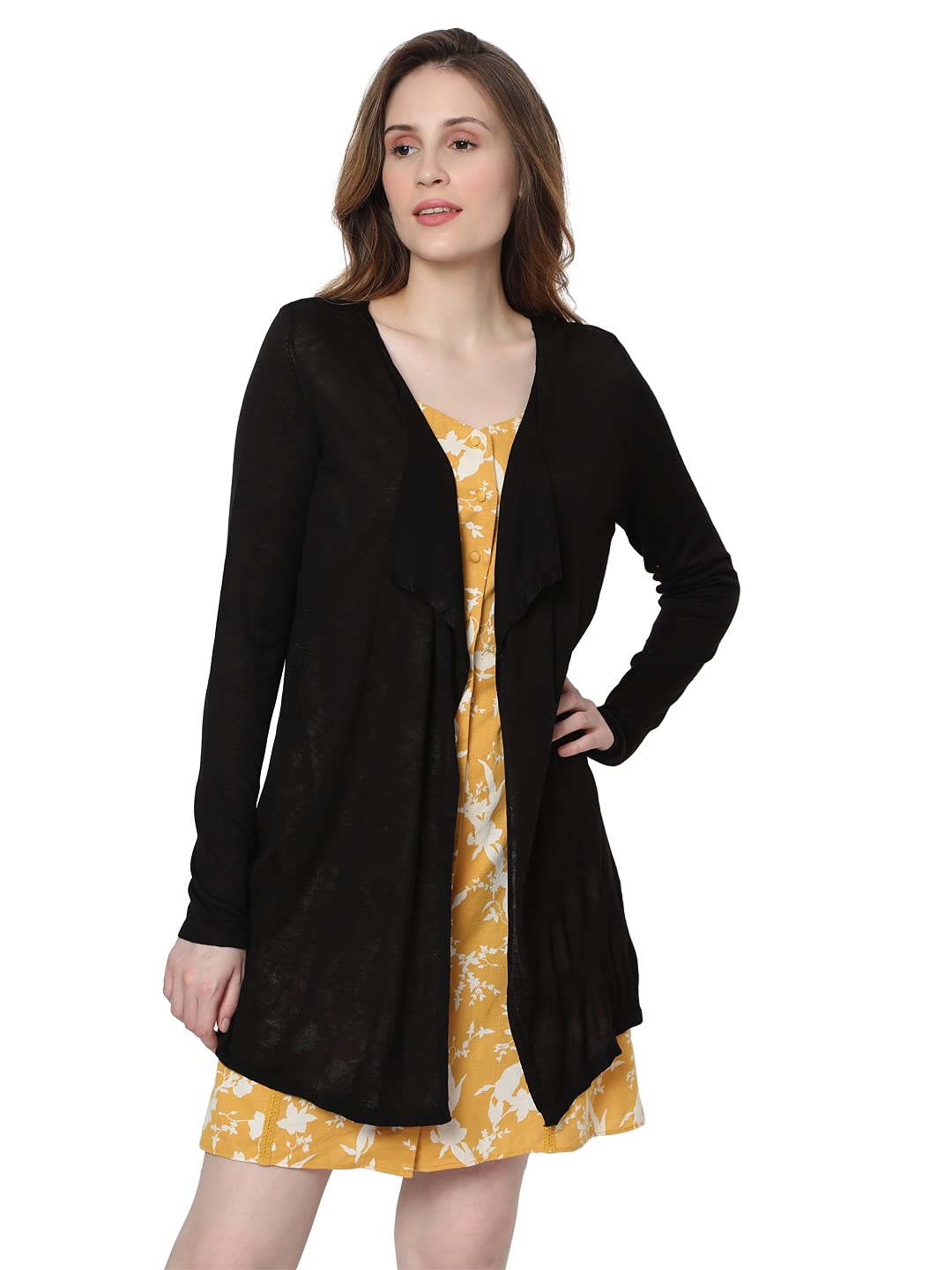 Vero Moda WomenS Shrug Cape (247509201_Black_L)