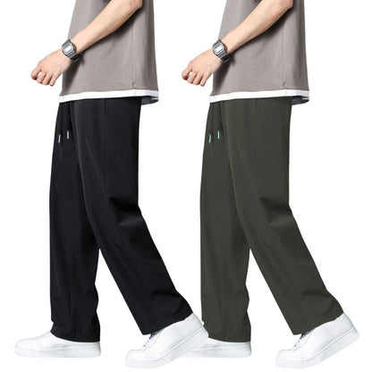 Greciilooks Lycra Track Pants For Men  Stretchable Loose Fit Gym Joggers | Korean Style Workout Pants With Trendy Gym & Streetwe