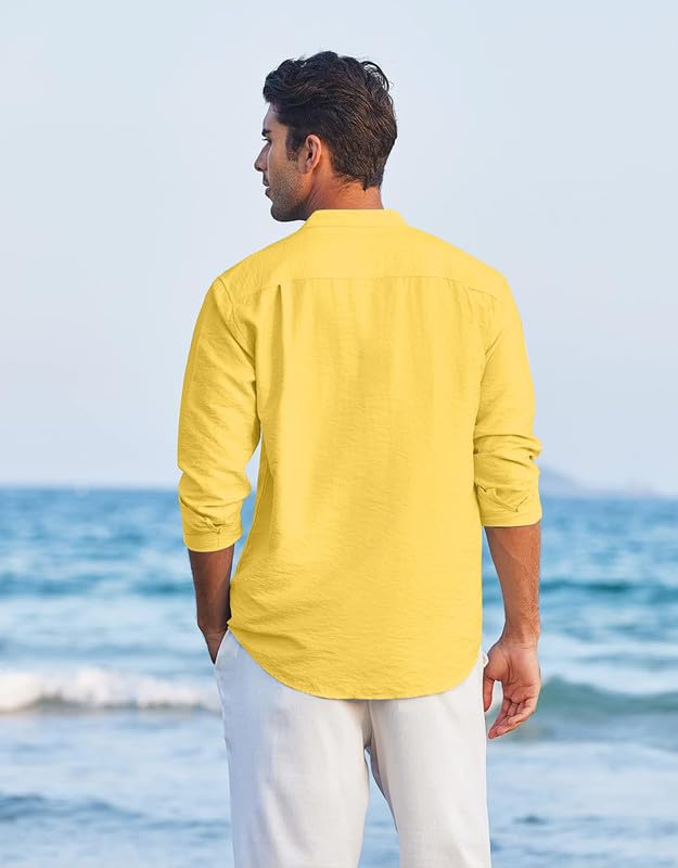 ROYALSCOUT Mens Button Down Cotton Casual Shirt Offering Wrinkle-Free Elegance Perfect for Workdays, Weekend Gatherings, or Tra