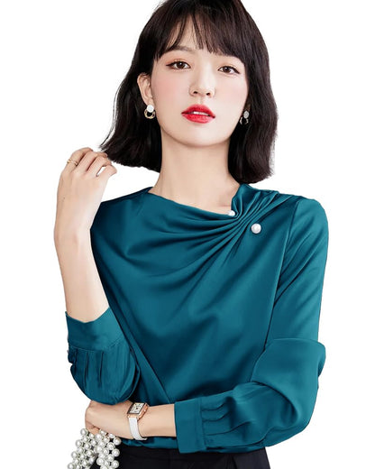 Noble Monk WomenS Solid Regular Fit Shirt