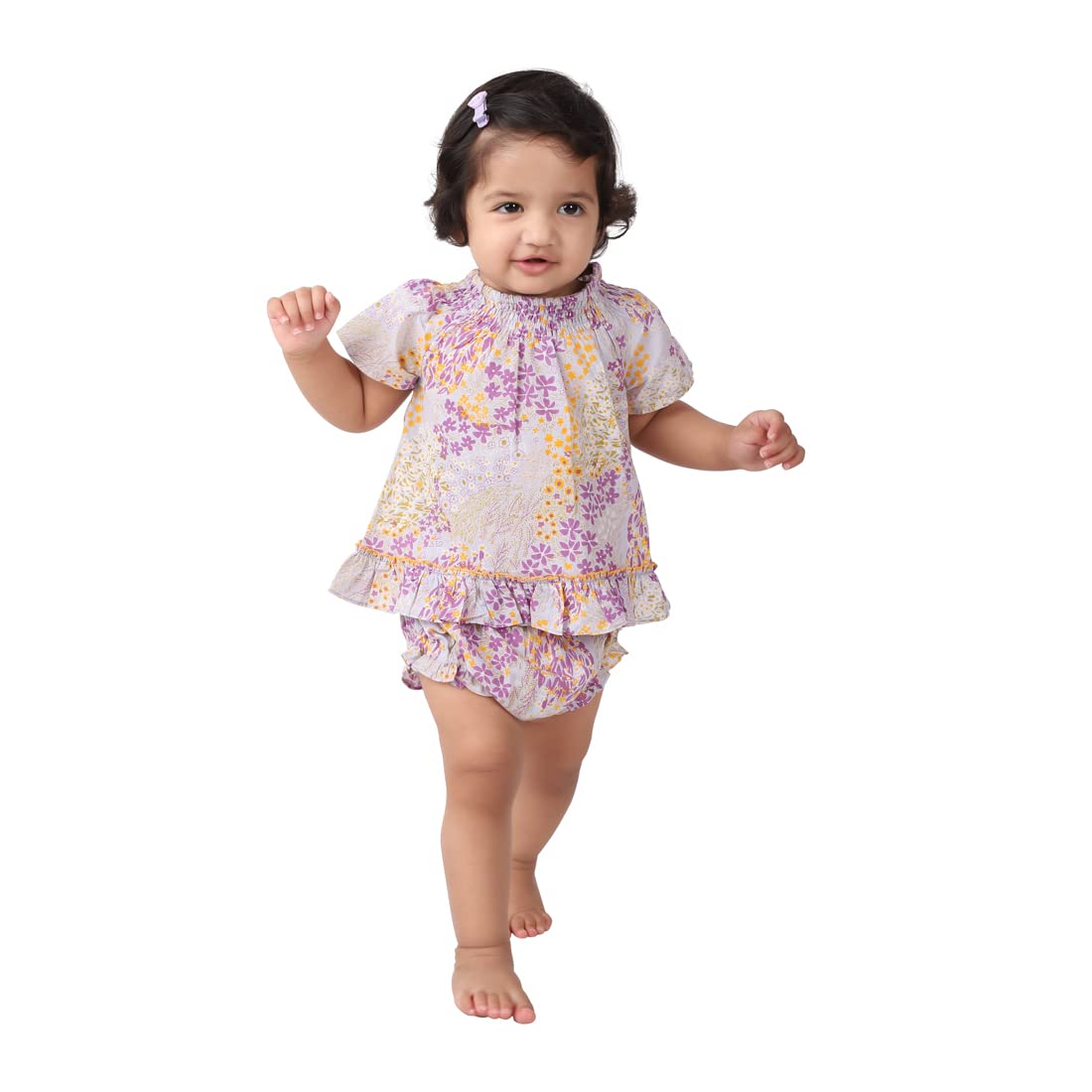 Fabindia Kids Printed Bloomer Set Cotton_6-12M