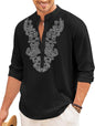Finivo Fashion MenS Cotton Blend Short Kurta With Full Sleeves And Ethnic Neck Design | Casual Crinkle Texture Kurta With Mandar
