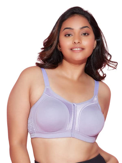 Nykd (Nyb101) Cotton Non Padded & Non Wired Everyday Bra For Women | M-Frame Structure For Bounce Control With Full Coverage & S