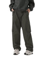 Greciilooks MenS Loose Low Rise Cargo Pants | Baggy 6 Pocket Lower Pant | Casual Cotton Pents | Formal Trousers Green