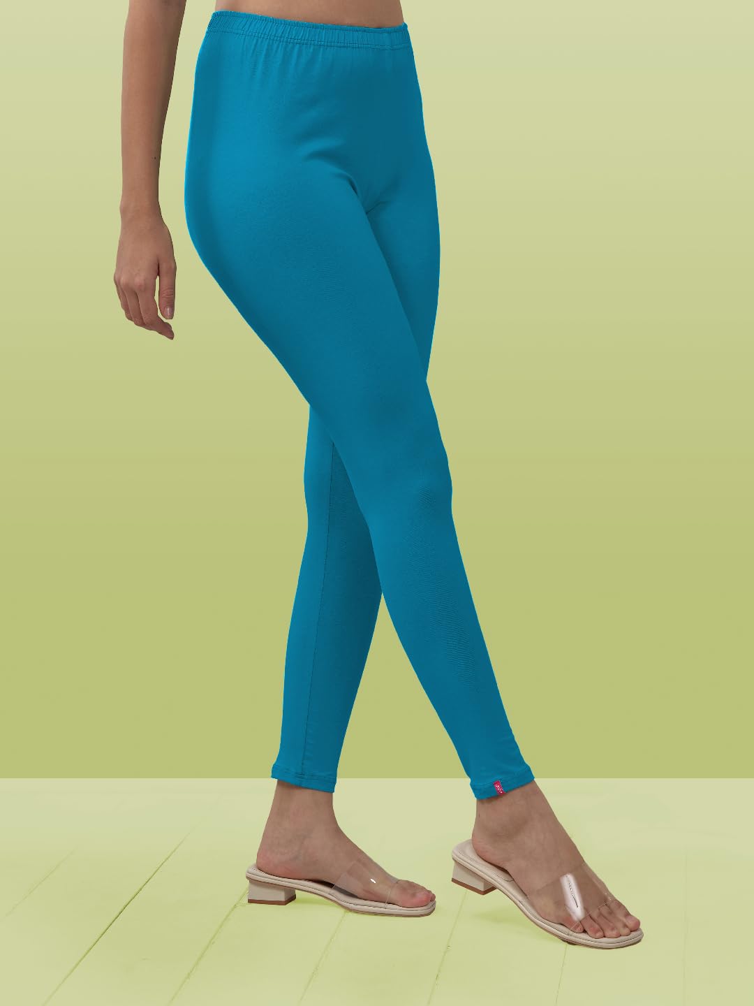 Lux Lyra Blue Sapphire Free Size Ankle Leggings