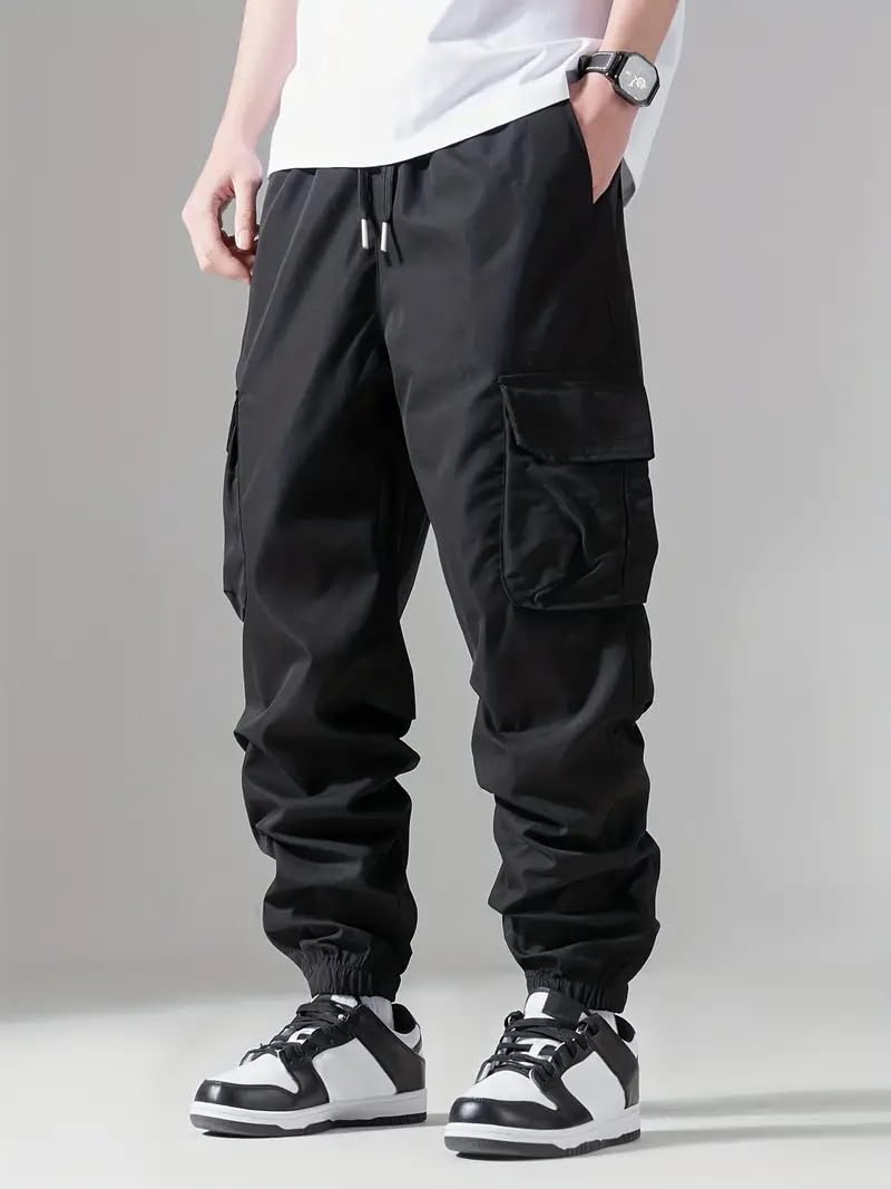 IndoPrimo Men Cargo || Men Cargo Pants || Men Cargo Pants Cotton || Cargos for Men || Men Cargo Trouser (in, Alpha, M, Regular,