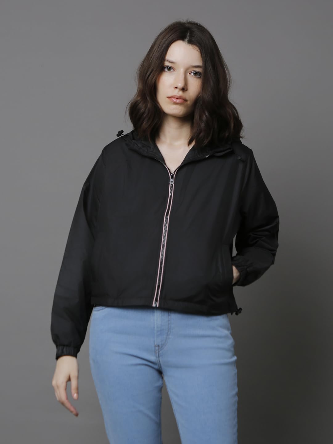 High Star WomenS Jacket (Hswjkw23002_Bk_Black