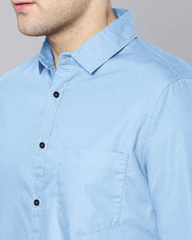 Eyebogler MenS Casual Solid Shirt