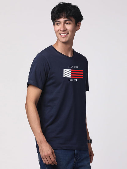 ADRO Mens Flag Printed Cotton T-Shirt_RN24-L2-FLAG-NB
