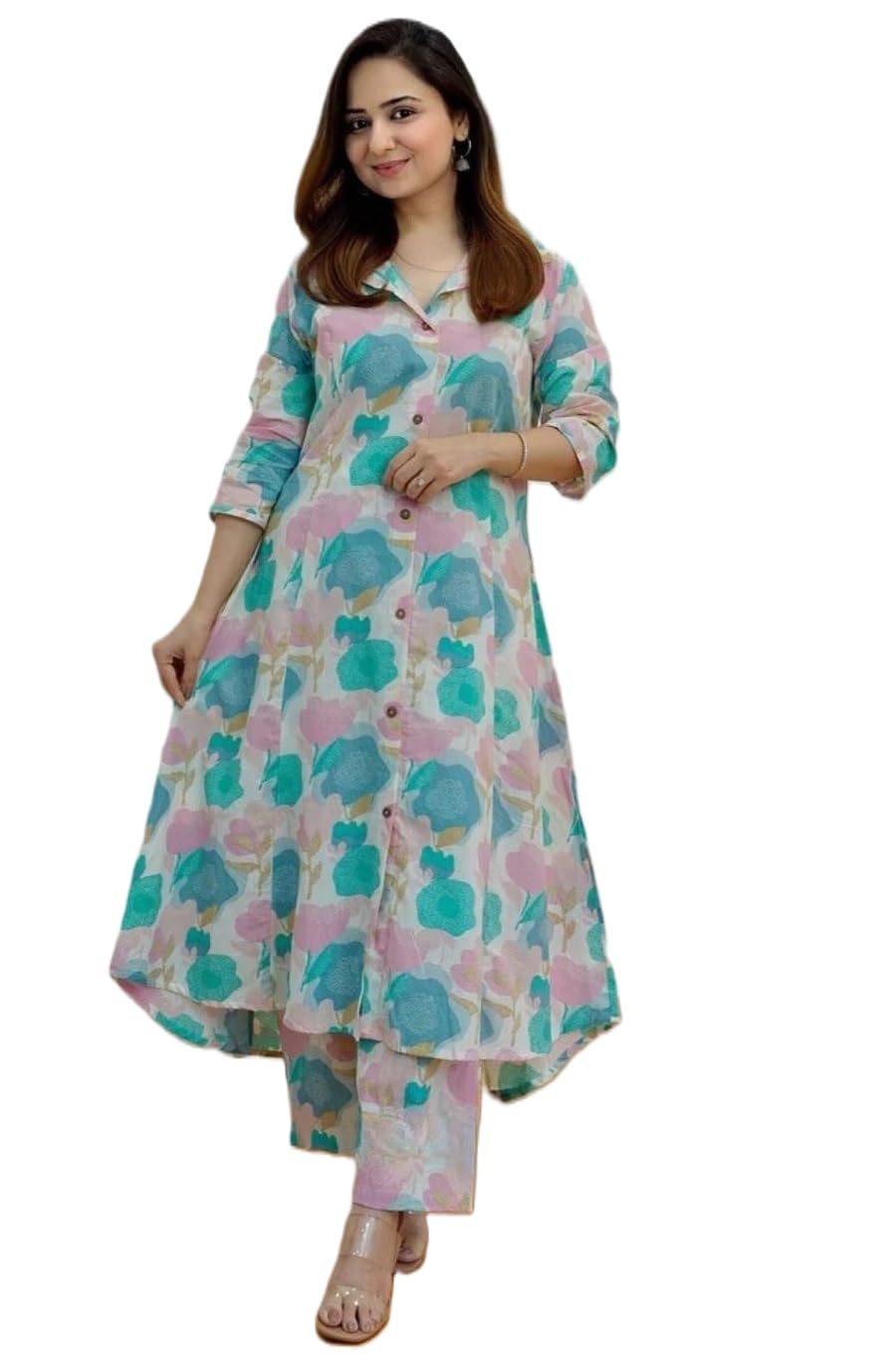 Leriya Fashion Women Rayon Blend Ethnic Wear Formal Kurta Co-Ord Set