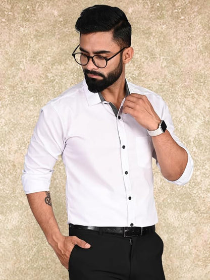 Tee Projekt Casual Shirt for Men Regular Fit Long Sleeve Shirt Suitable for Event Formal Wear
