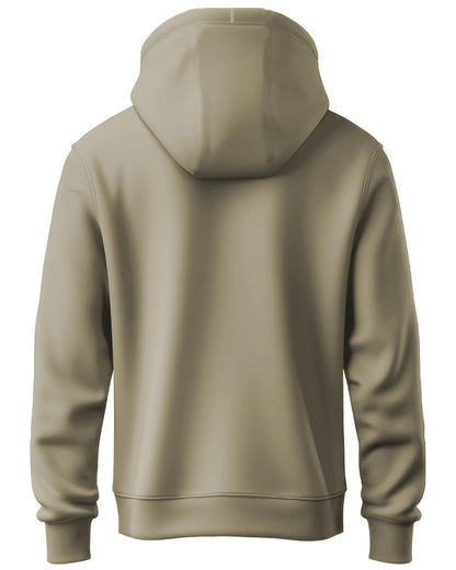 ADRO Mens Cotton Neck Hooded Sweatshirt (H24-M-DREAM-BE_Beige