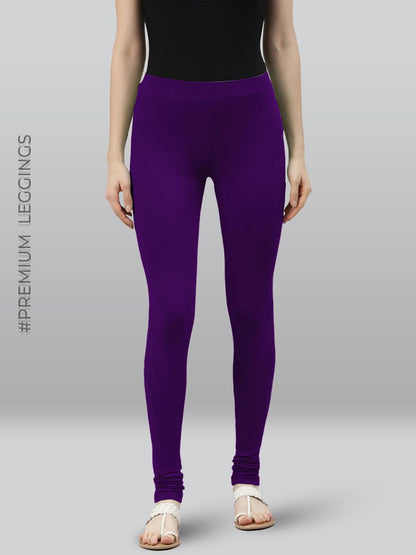 Lyra Premium Viscose Full Length Churidar Leggings For Women
