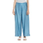 Fabindia Women Silk Drawstring Ijar Pant Cotton_Xl Blue