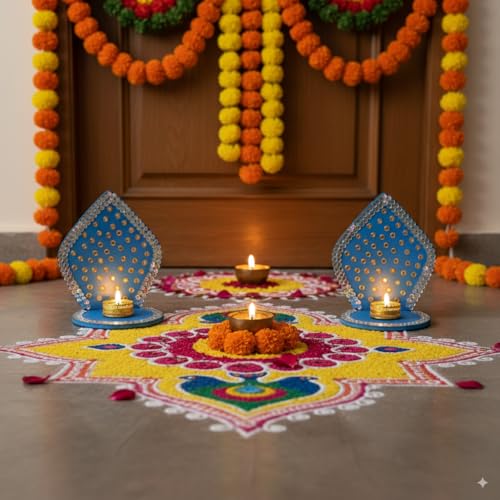 Deepjyoti Diya - Blue