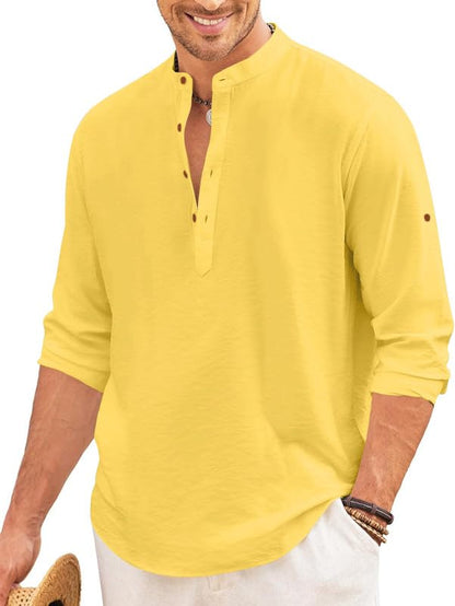 ROYALSCOUT Mens Button Down Cotton Casual Shirt Offering Wrinkle-Free Elegance Perfect for Workdays, Weekend Gatherings, or Tra