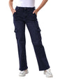 Lyra WomenS 6 Pockets Stretchable Cargo Jeans|Trendy & Stylish Denim|Size - 32