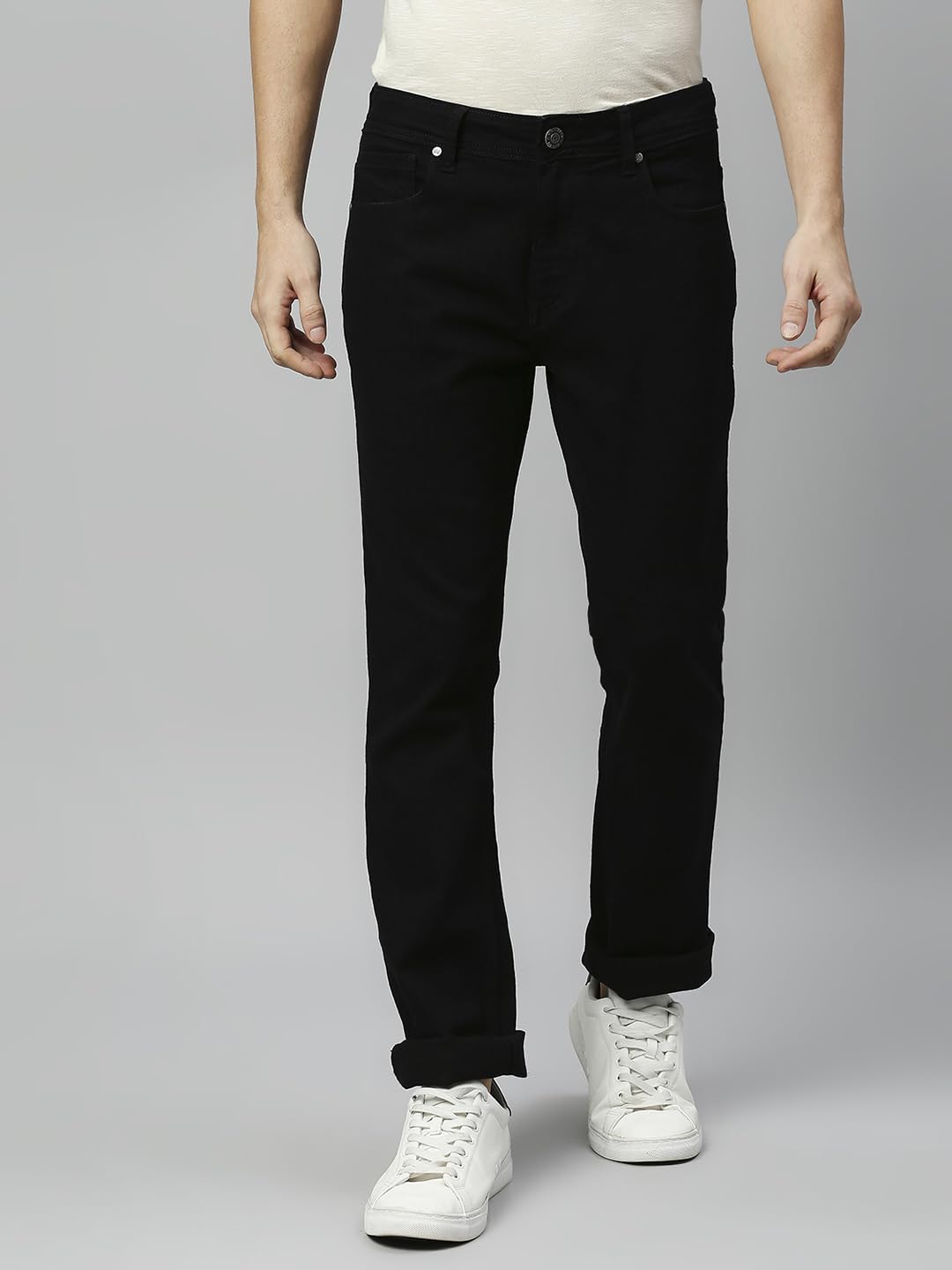 High Star Men Black Jean Slim-Fit Stretchable Jeans