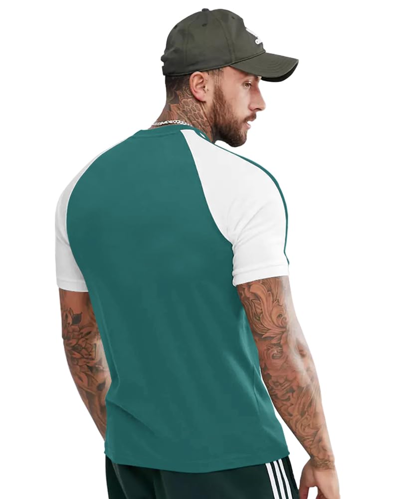 Eyebogler Men Round Neck Solid Half Sleeve Regular Fit T-Shirt