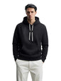 The Indian Garage Co Mens Oversized Fit Long Sleeves Hooded Badges Hoodie