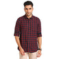 Turtle Men 100% Cotton Slim Fit Regular Fitvy Full Sleeve Casual Shirt Navy