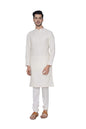 Manyavar Selfdesign Motif Weave Casual Kurta And Churidar Set For Men