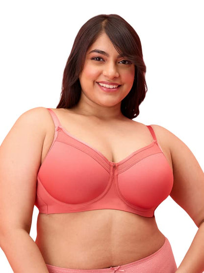 NYKD Everyday Full Coverage & Support Bra with Power Mesh Detailing, Breathable, Double Layered, Lightly Padded, Seamless | Ligh