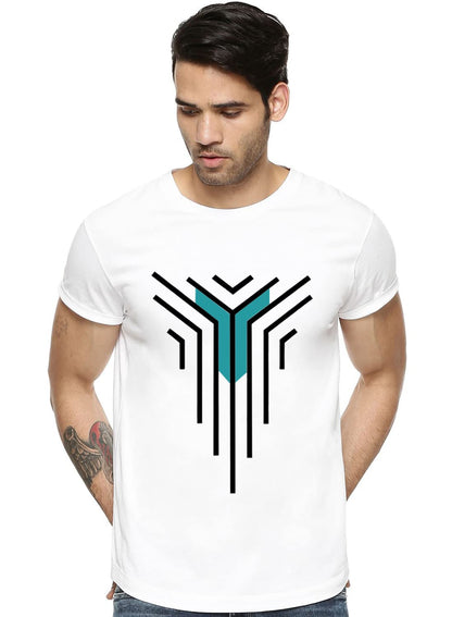 ADRO Graphic Design Mens Printed T-Shirts (RNR-M-LNL-WH_White_L)
