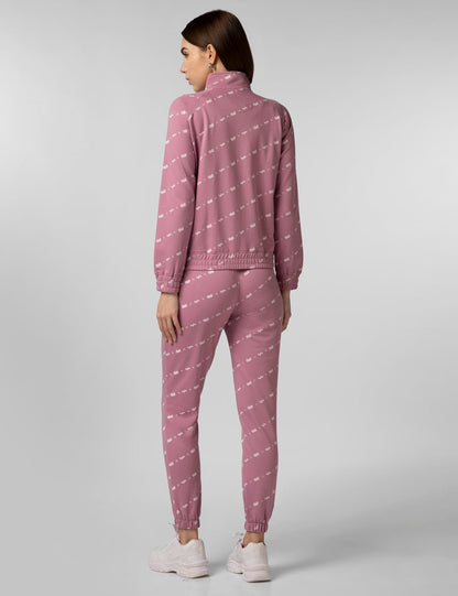 FYLTR Womens Stand Collar Jacket & Jogger Co-ord Set - Full Zipper | Contrast Drawstring | Utility Pockets |Rib Hem & Cuff