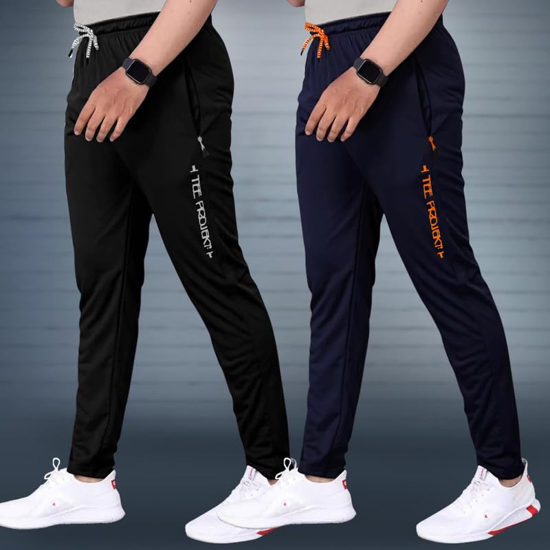 Pinkmint Combo Track for Men Lycra with Pocket for Gym, Tracking, Toga, Sport, Home