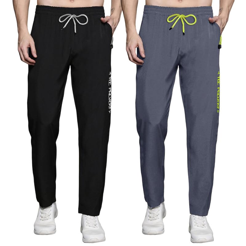 Pinkmint Combo Track Pant for Men Soild with Pocket Active Wear ll Gym Wear (Pack of 2)