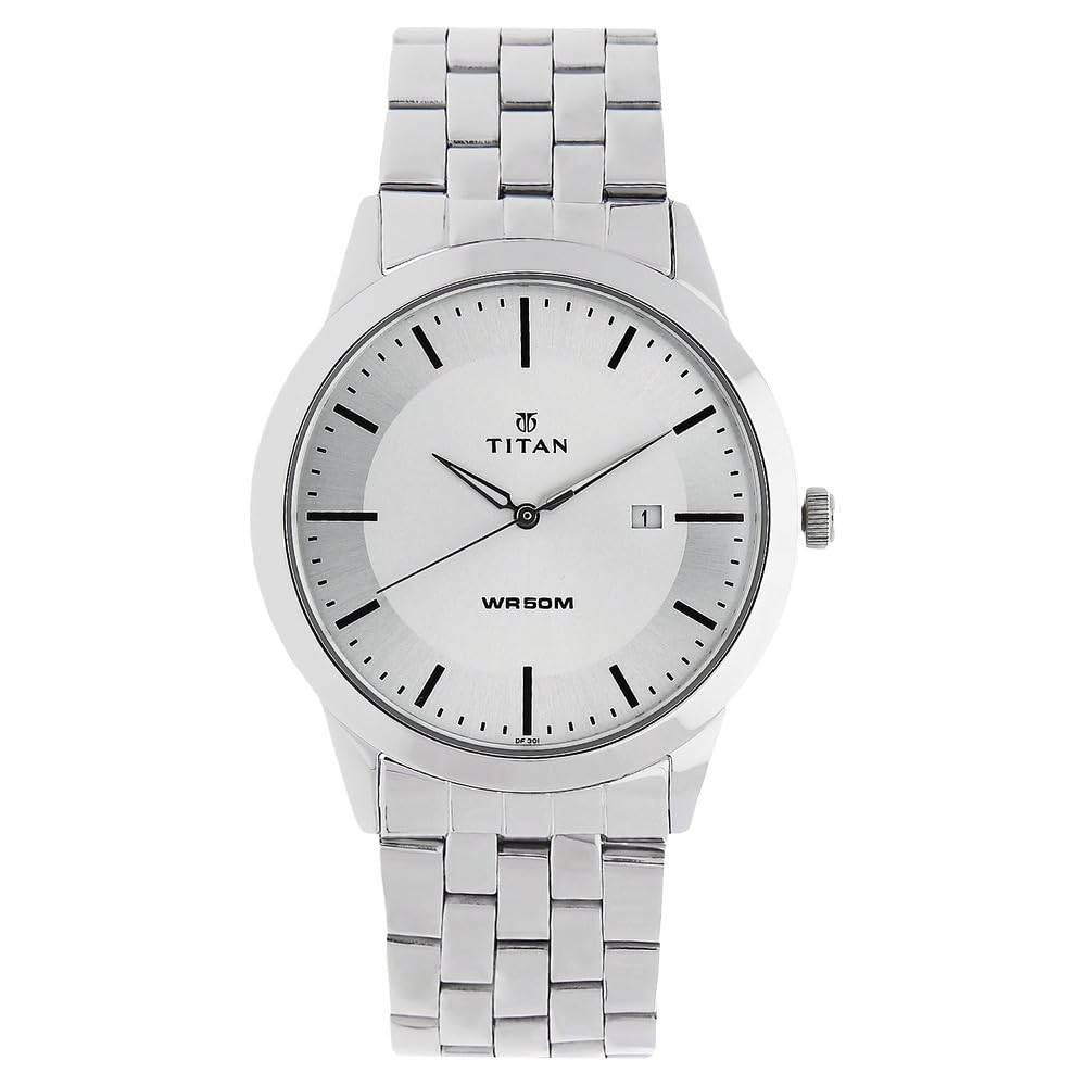 Titan Neo Analog Silver Dial Men's Watch NM1584SM03/NN1584SM03