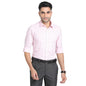 Turtle Men 100% Cotton Pink Printed Slim Fit Full Sleeve Formal Shirt
