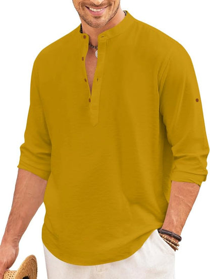 ROYALSCOUT Mens Button Down Cotton Casual Shirt Offering Wrinkle-Free Elegance Perfect for Workdays, Weekend Gatherings, or Tra