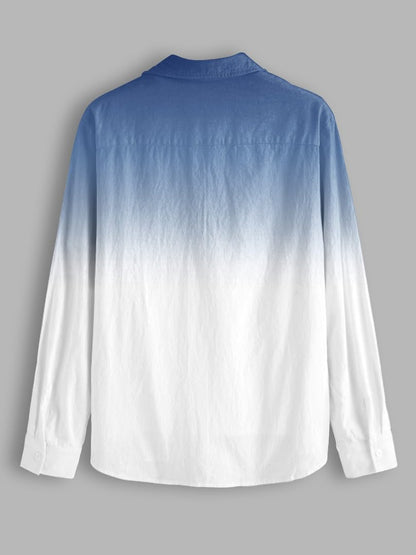 BE ACTIVE Mens Casual Linen Blend Ombre Faded Shirt || Casual Shirts for Men || Men Casual Shirt || Casual Wear Shirts (CPR0156
