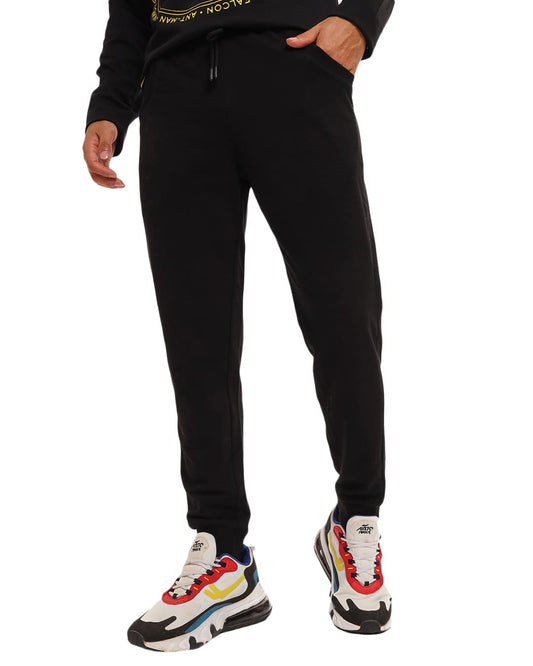 Bewakoof Men Jet Black Casual Jogger Pant, Small